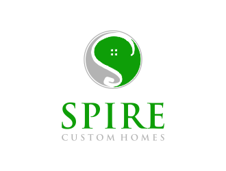 Spire Custom Homes logo design by Walv