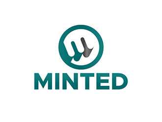 Minted logo design by enzidesign