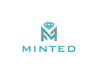 Minted logo design by enzidesign