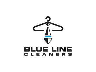 BLUE LINE CLEANERS logo design by wongndeso