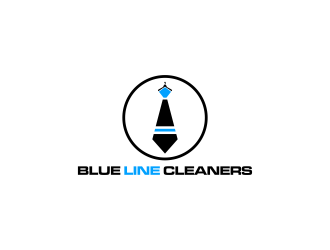 BLUE LINE CLEANERS logo design by luckyprasetyo