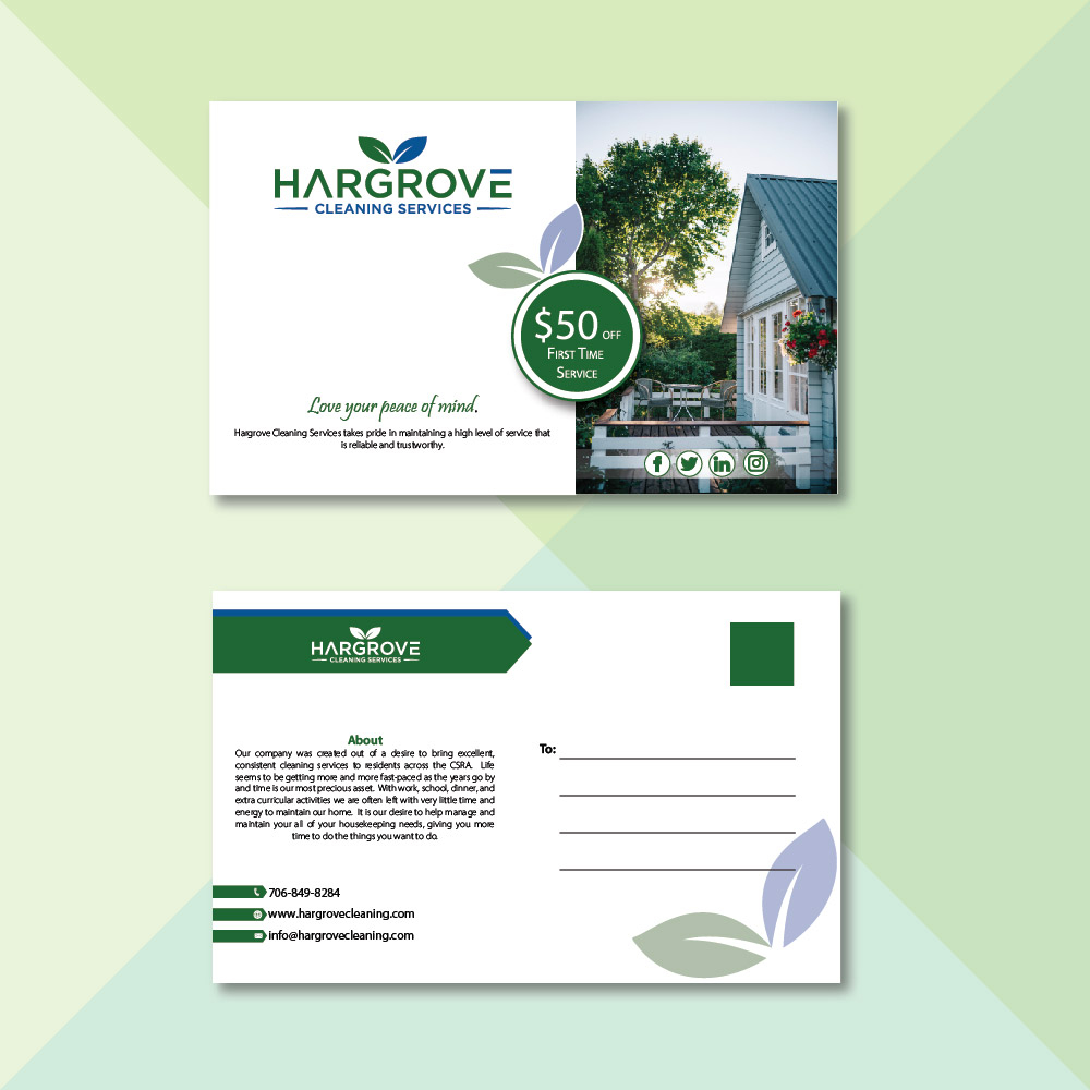 Hargrove Cleaning Services logo design by Sofia Shakir