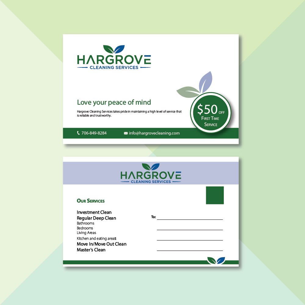 Hargrove Cleaning Services logo design by Sofia Shakir