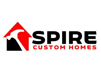 Spire Custom Homes logo design by ElonStark