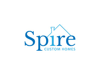 Spire Custom Homes logo design by hwkomp