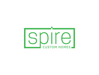 Spire Custom Homes logo design by hwkomp