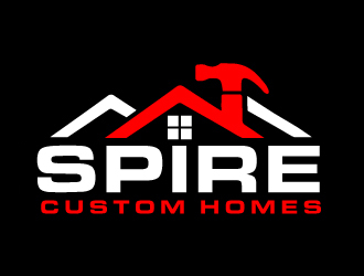 Spire Custom Homes logo design by ElonStark