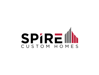 Spire Custom Homes logo design by sodimejo