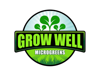 Grow Well Microgreens logo design by Girly