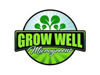 Grow Well Microgreens logo design by Girly