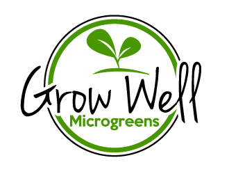 Grow Well Microgreens logo design by ElonStark