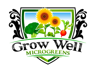 Grow Well Microgreens logo design by uttam