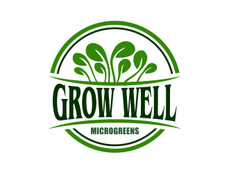 Grow Well Microgreens logo design by Girly