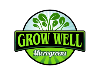 Grow Well Microgreens logo design by Girly