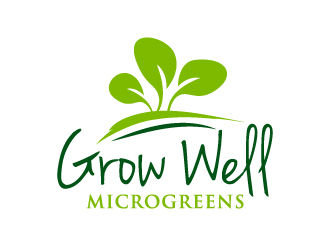 Grow Well Microgreens logo design by akilis13