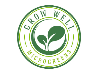 Grow Well Microgreens logo design by akilis13