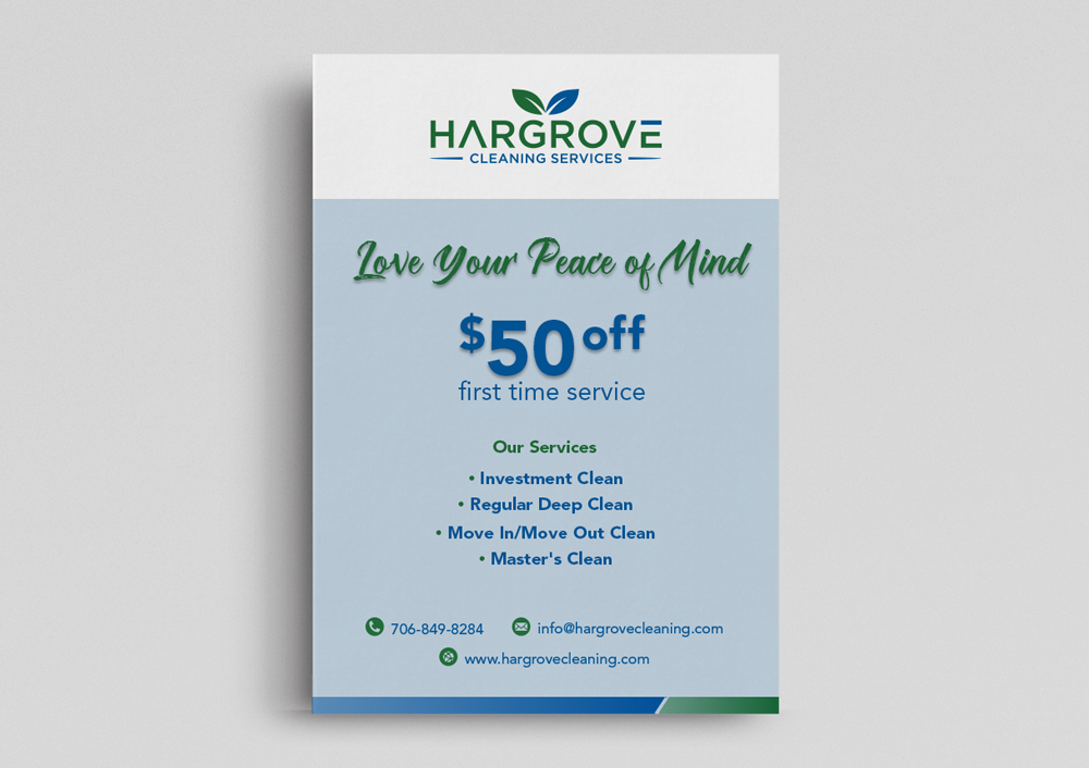 Hargrove Cleaning Services logo design by KHAI