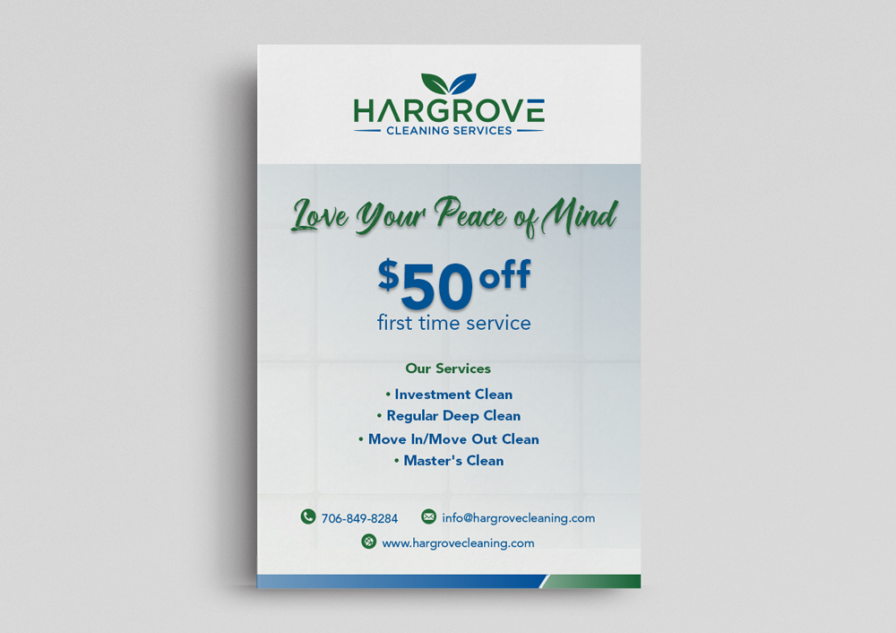 Hargrove Cleaning Services logo design by KHAI