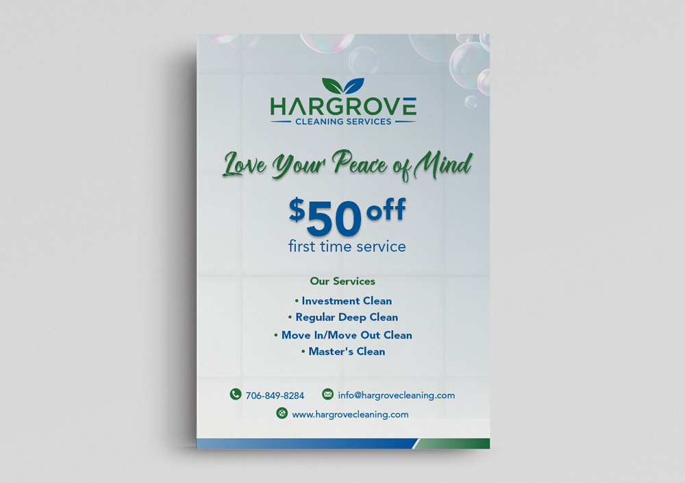 Hargrove Cleaning Services logo design by KHAI