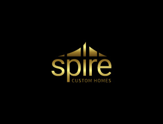 Spire Custom Homes logo design by hwkomp