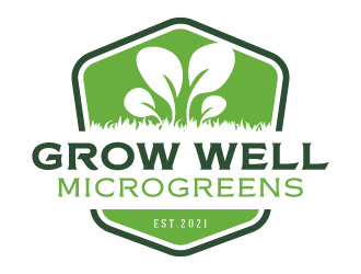 Grow Well Microgreens logo design by akilis13