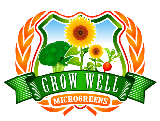 Grow Well Microgreens logo design by uttam