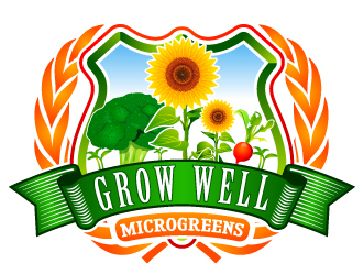 Grow Well Microgreens logo design by uttam