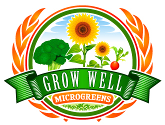 Grow Well Microgreens logo design by uttam