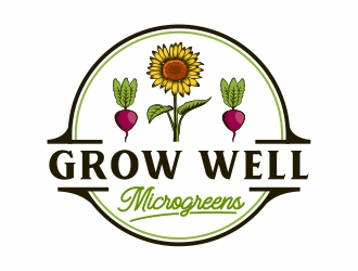 Grow Well Microgreens logo design by Mardhi