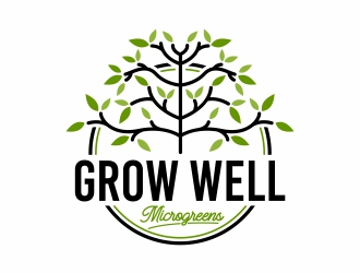 Grow Well Microgreens logo design by Mardhi