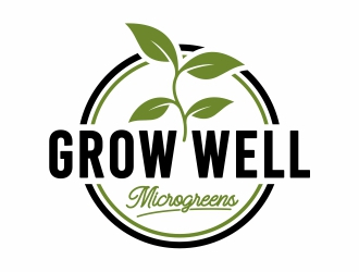 Grow Well Microgreens logo design by Mardhi