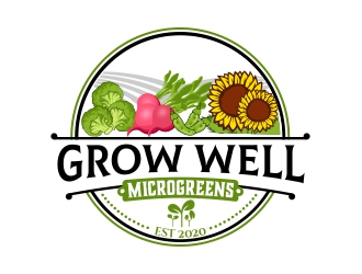 Grow Well Microgreens logo design by rizuki