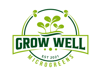 Grow Well Microgreens logo design by ingepro