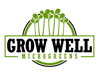 Grow Well Microgreens logo design by daywalker