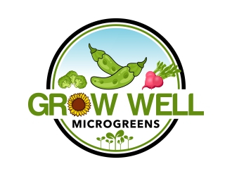 Grow Well Microgreens logo design by rizuki