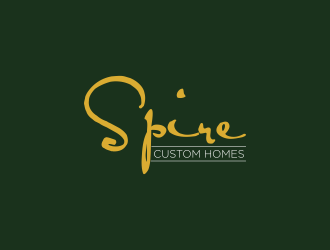 Spire Custom Homes logo design by luckyprasetyo