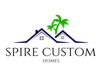 Spire Custom Homes logo design by jetzu