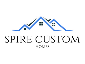 Spire Custom Homes logo design by jetzu