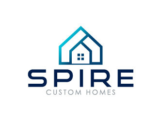 Spire Custom Homes logo design by Marianne