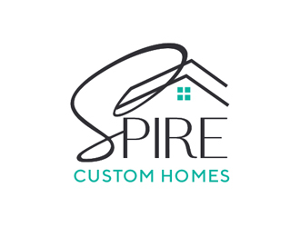 Spire Custom Homes logo design by Roma