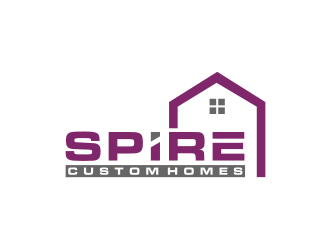 Spire Custom Homes logo design by Artomoro