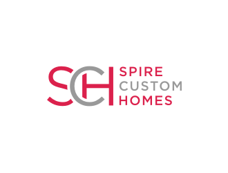 Spire Custom Homes logo design by Artomoro