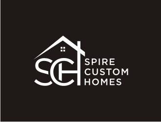 Spire Custom Homes logo design by Artomoro