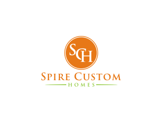 Spire Custom Homes logo design by Artomoro