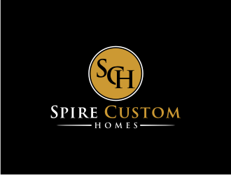 Spire Custom Homes logo design by Artomoro