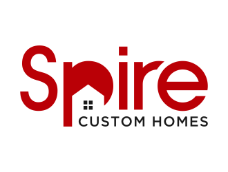 Spire Custom Homes logo design by FriZign