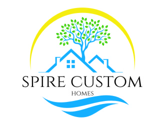 Spire Custom Homes logo design by jetzu