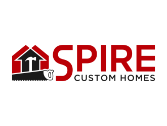 Spire Custom Homes logo design by FriZign