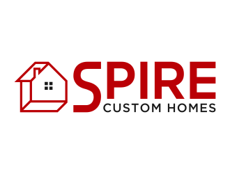 Spire Custom Homes logo design by FriZign