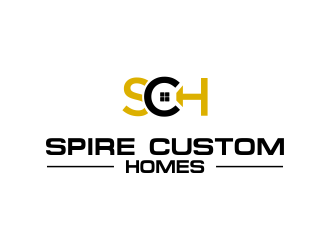 Spire Custom Homes logo design by MUNAROH